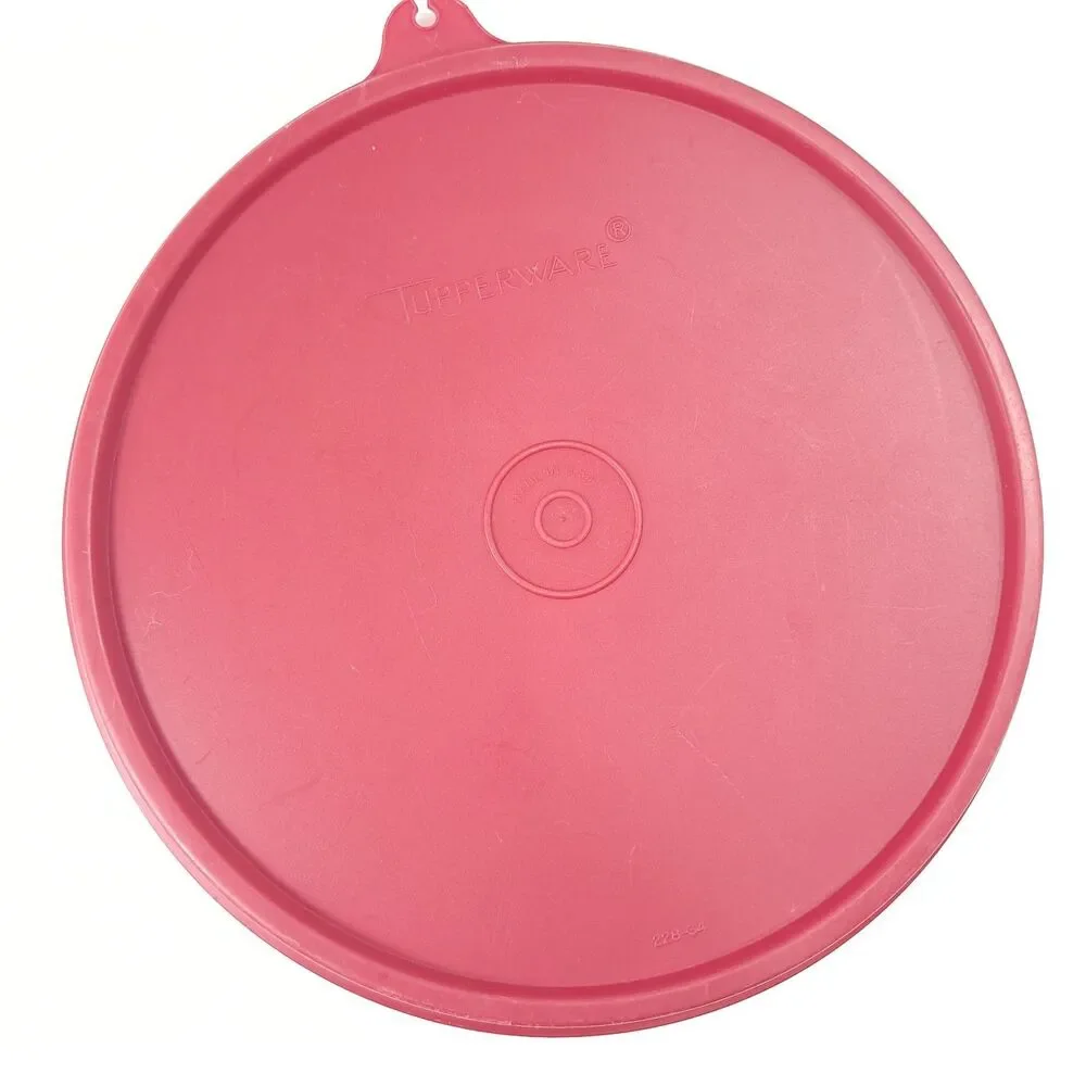 Vintage Tupperware 228-34 X-tab Red Lid cap for food container storage ONLY